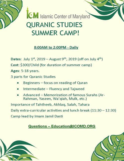 ICM Summer Quran Camp 2019
