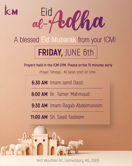 ICM Eid-Al-Adha Announcement