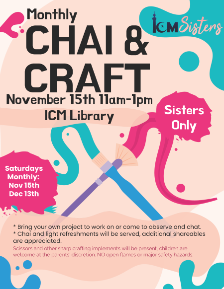 ICM Sisters: Chai & Craft
