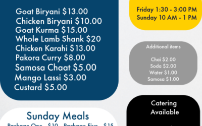 ICM Eats, Meals