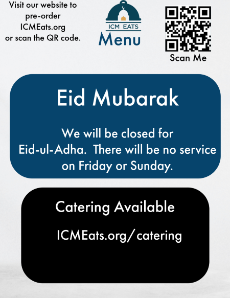 ICM Eats, Meals