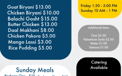 ICM Eats, Meals