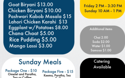 ICM Eats, Meals