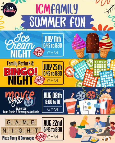 ICM Family Summer Events