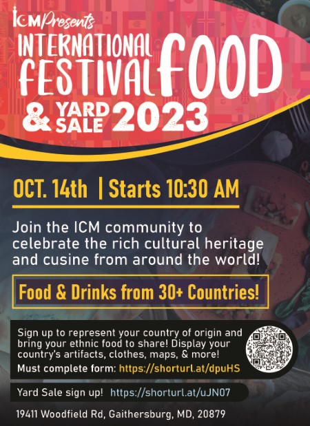 International Food Festival and Yard Sale