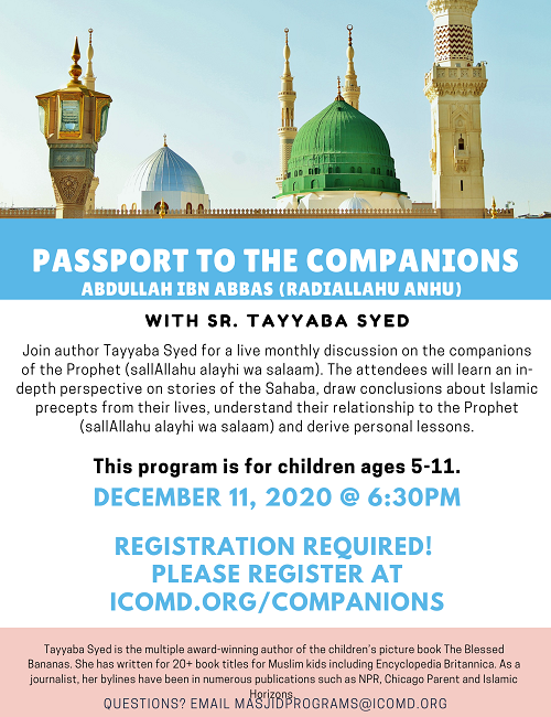 Companions Series With Sr. Tayyaba Syed