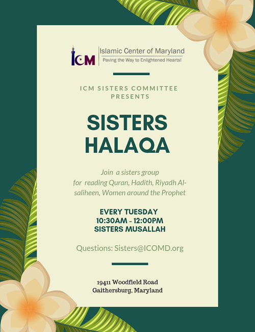 Sisters Halaqa: Every Tuesday