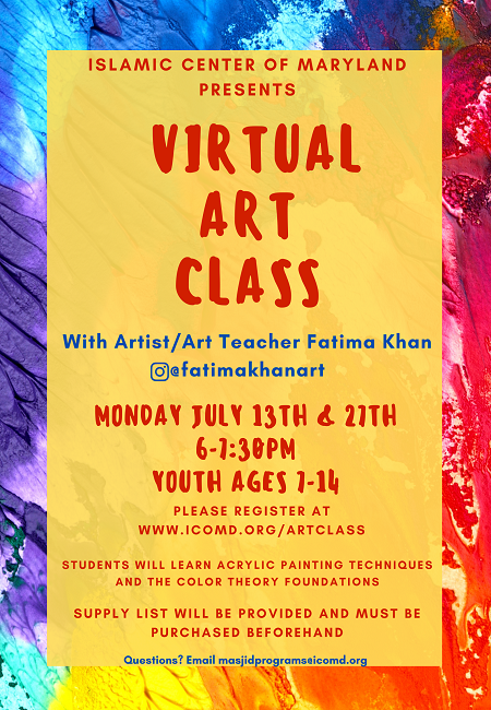 ICM Presents Virtual Fun Art Class