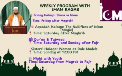 Weekly Program with Imam Ragab