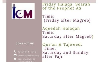Weekly Program with Imam Ragab