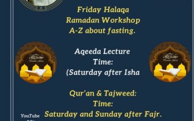 Weekly Program with Imam Ragab