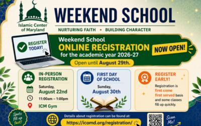 ICMWS ICM (Weekend School) Registration